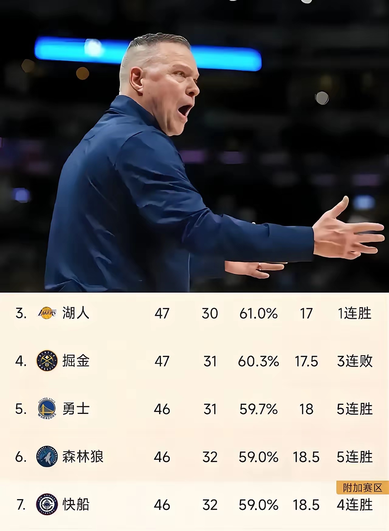 步行者力克掘金，守住季后赛位置的简单介绍